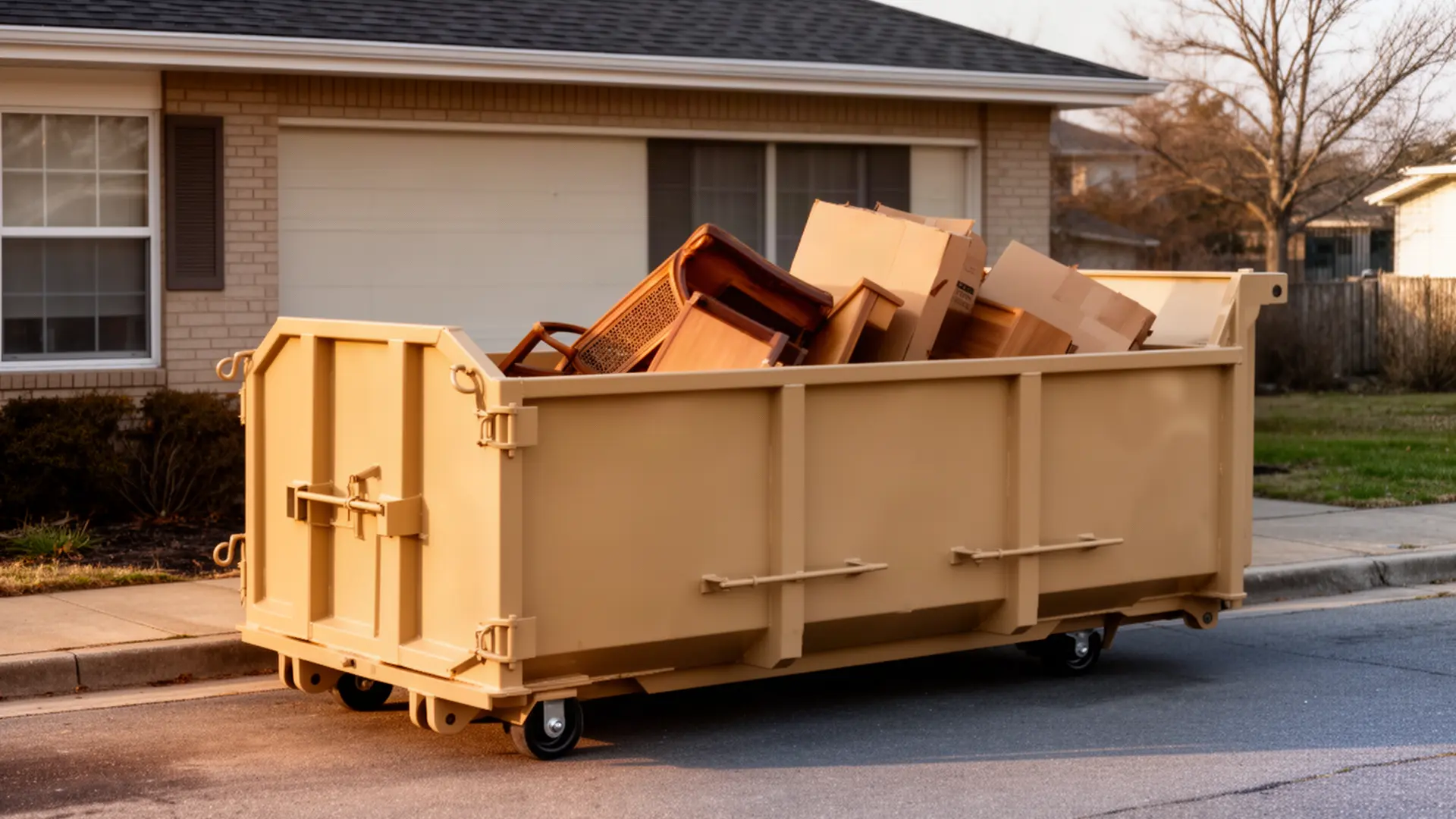 Roll-off dumpster from Uncle Drew's Dumpster Rental in Birmingham, AL